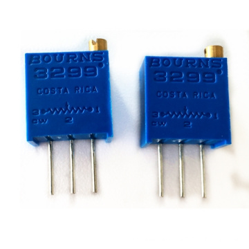 Resistor Cermet Trimmer 10 Ohm 10% 0.5W(1/2W) 25(Elec)Turns 2.29mm (9.53 X 6.1 X 11.55mm) Pin Thru-Hole Tube 3299W-1-100LF